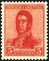 Argentina 1918 José Francisco de San Martín (1878-1850)