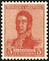 Argentina 1918 José Francisco de San Martín (1878-1850)