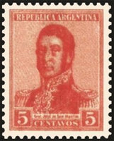 Argentina 1918 José Francisco de San Martín (1878-1850)