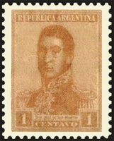 Argentina 1918 José Franscisco de San Martín (1778-1850)