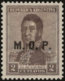 Argentina 1920 José Fancisco de San Martin (1778-1850), ovpt. "M.O.P."