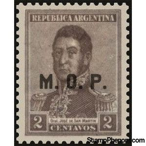 Argentina 1920 José Fancisco de San Martin (1778-1850), ovpt. "M.O.P."