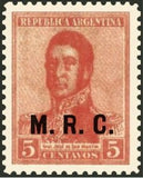 Argentina 1920 José Francisco de San Marftin (1778-1850), ovpt. "M.R.C."