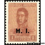 Argentina 1920 José Francisco de San Martín (1778-1850), ovpt. "M.I."