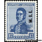 Argentina 1920 José Francisco de San Martín (1778-1850), ovpt. " M.J.I."