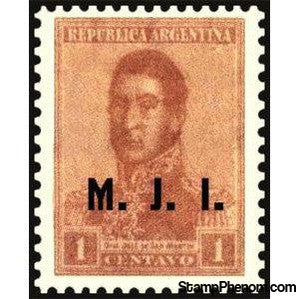 Argentina 1920 José de San Martín (1778-1850), overprinted M.J.I.