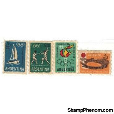 Argentina Olympics , 4 stamps