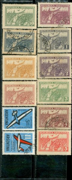 Argentina Aircraft , 12 stamps
