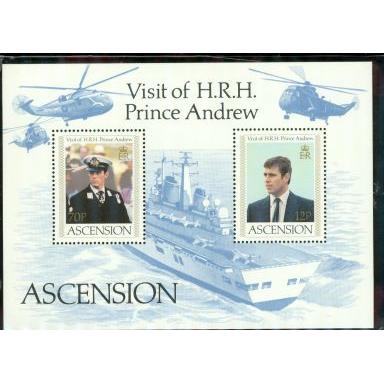 Ascension Famous People , 1 souvenir sheet - Ascension Famous People , 1 souvenir sheet