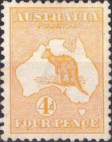 Australia 1913 Kangaroo Set-Stamps-Australia-StampPhenom