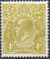Australia 1913 King George V Set-Stamps-Australia-StampPhenom