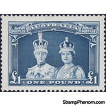 Australia 1938 - King George VI & Queen Elizabeth-Stamps-Australia-Mint-StampPhenom