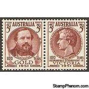 Australia 1951 Gold Discovery and Government in Australia-Stamps-Australia-Mint-StampPhenom