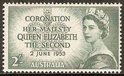 Australia 1953 Queen Elizabeth Coronation-Stamps-Australia-Mint-StampPhenom