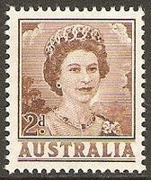 Australia 1959 Definitives, Queen-Stamps-Australia-Mint-StampPhenom