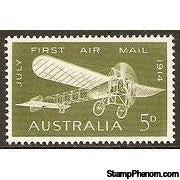 Australia 1964 Bleriot 60 Plane, 1914-Stamps-Australia-Mint-StampPhenom