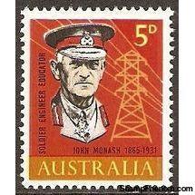 Australia 1965 General Monash-Stamps-Australia-Mint-StampPhenom