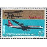 Australia 1970 QUANTAS Airline 50th Anniversary-Stamps-Australia-Mint-StampPhenom