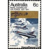 Australia 1971 50th Anniversary RAAF-Stamps-Australia-Mint-StampPhenom