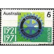 Australia 1971 Australian Rotary International 50th Anniversary-Stamps-Australia-Mint-StampPhenom