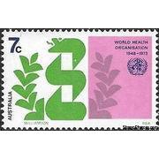 Australia 1973 25th Anniversary of World Health Organization-Stamps-Australia-Mint-StampPhenom