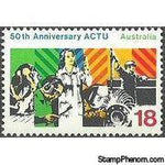 Australia 1977 Australian Council of Trade Unions 50th Anniversary-Stamps-Australia-Mint-StampPhenom