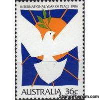 Australia 1986 International Peace Year-Stamps-Australia-Mint-StampPhenom