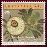 Australia 1986 James Cook's Voyage to New Holland - botanical discoveries-Stamps-Australia-Mint-StampPhenom