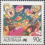 Australia 1988 Living Together - Cartoons-Stamps-Australia-Mint-StampPhenom