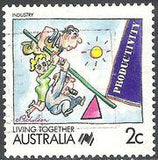 Australia 1988 Living Together - Cartoons-Stamps-Australia-Mint-StampPhenom