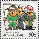 Australia 1988 Living Together - Cartoons-Stamps-Australia-Mint-StampPhenom