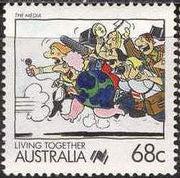 Australia 1988 Living Together - Cartoons-Stamps-Australia-Mint-StampPhenom