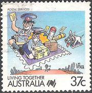 Australia 1988 Living Together - Cartoons-Stamps-Australia-Mint-StampPhenom