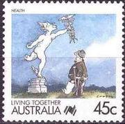 Australia 1988 Living Together - Cartoons-Stamps-Australia-Mint-StampPhenom