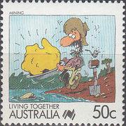 Australia 1988 Living Together - Cartoons-Stamps-Australia-Mint-StampPhenom