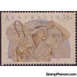 Australia 1991 Christmas, Left Imperforated-Stamps-Australia-Mint-StampPhenom