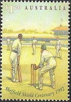 Australia 1992 Sheffield Shield Cricket Tournament Centenary-Stamps-Australia-Mint-StampPhenom