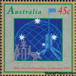 Australia 1993 Inter-Parliamentary Union Conference and Women in Fedral Parliament Anniversary-Stamps-Australia-Mint-StampPhenom