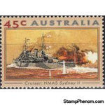 Australia 1993 World War II Naval Ships-Stamps-Australia-Mint-StampPhenom