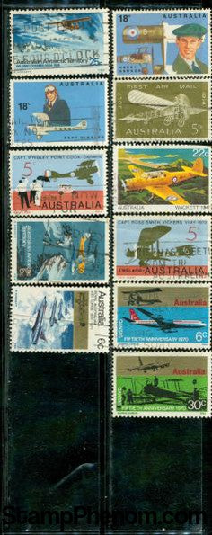 Australia Aircraft , 11 stamps