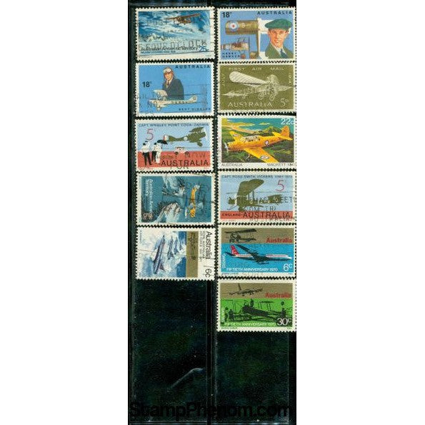 Australia Aircraft , 11 stamps