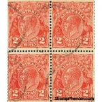 Australia Block of 4 Lot 5 , 4 stamps