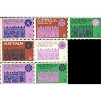 Australia Christmas Block , 7 stamps