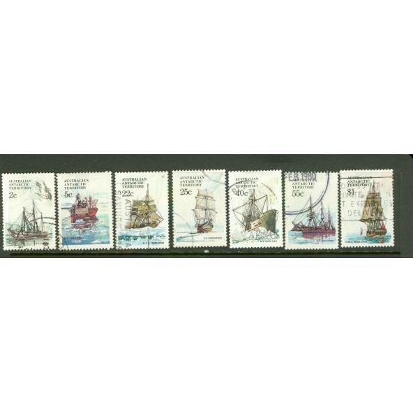 Australian Antarctic Territory Ships , 7 stamps - Australian Antarctic Territory Ships , 7 stamps