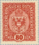 Austria 1916 Emperor Franz Joseph & Coat of Arms-Stamps-Austria-Mint-StampPhenom