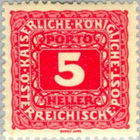 Austria 1916 Postage Due-Stamps-Austria-Mint-StampPhenom