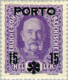 Austria 1917 Emperor Franz Joseph I Postage Due-Stamps-Austria-Mint-StampPhenom