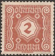 Austria 1922 Postage Due Numerals-Stamps-Austria-Mint-StampPhenom