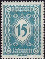 Austria 1922 Postage Due Numerals-Stamps-Austria-Mint-StampPhenom