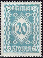 Austria 1922 Postage Due Numerals-Stamps-Austria-Mint-StampPhenom